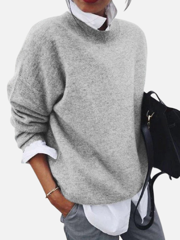 Maria | Pull en tricot doux avec col rond