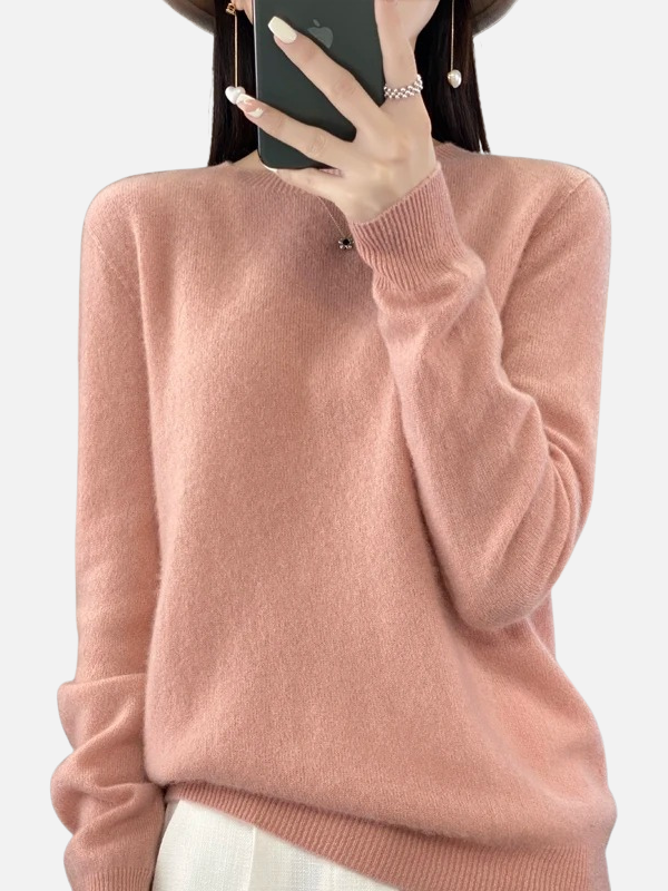 Maria | Pull en tricot doux avec col rond