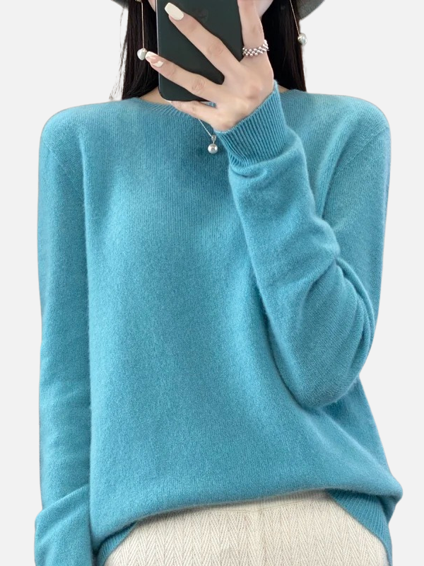 Maria | Pull en tricot doux avec col rond