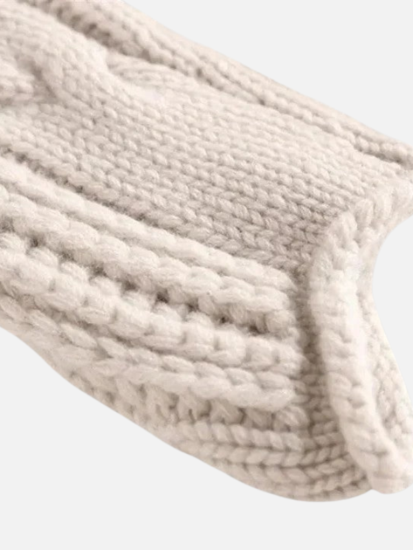 Camilla | Pull en tricot torsadé avec col roulé