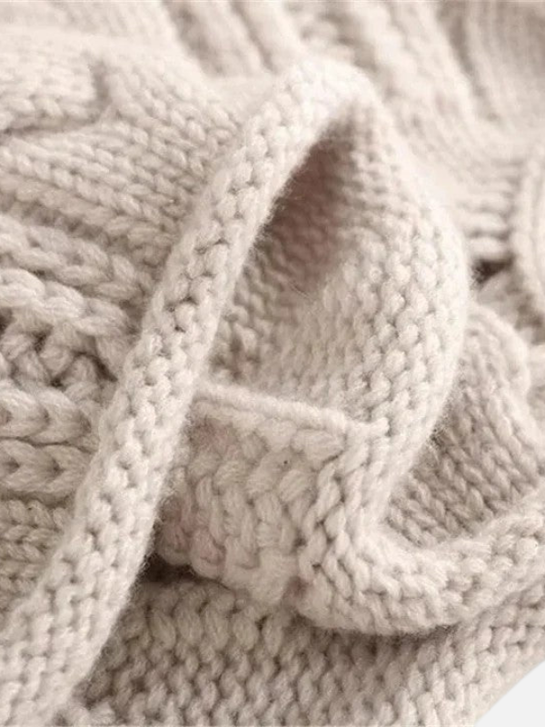 Camilla | Pull en tricot torsadé avec col roulé