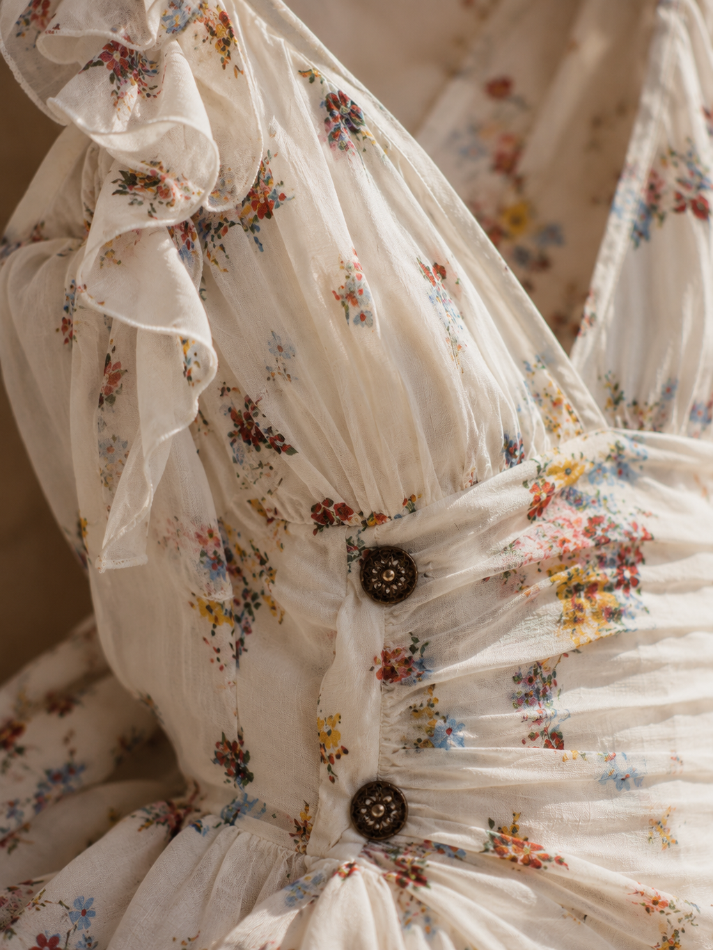 Claire - Mini-Robe Rétro à Fleurs