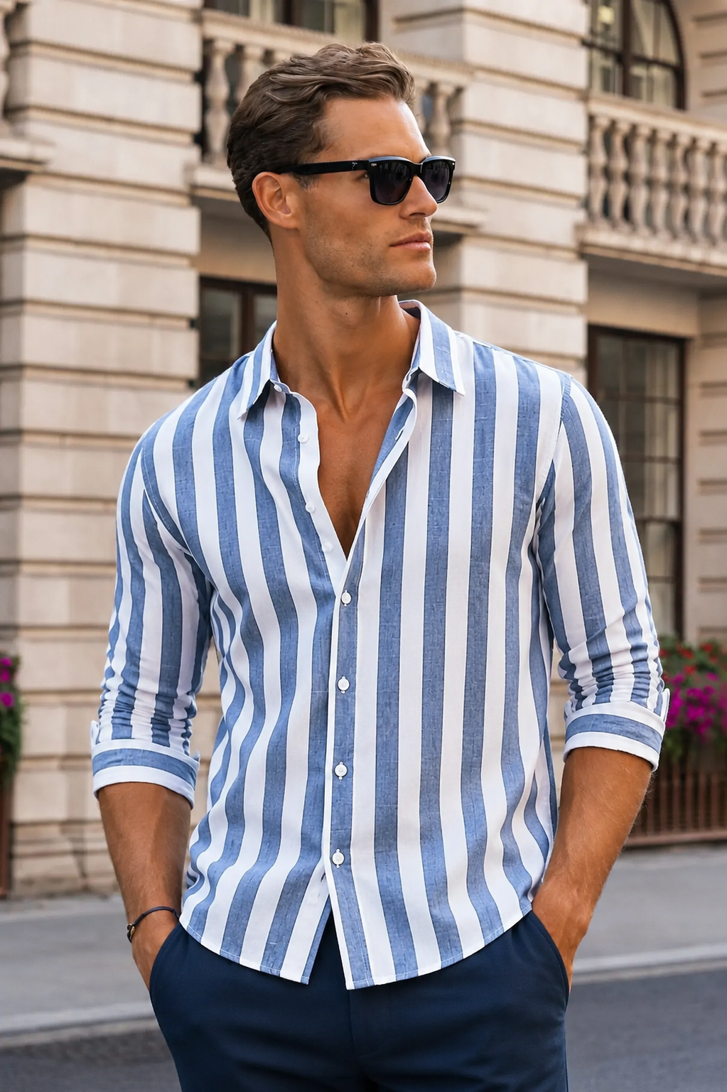 Michael | Chemise à rayures Riviera