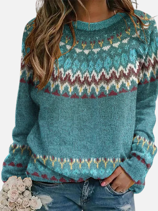 Susanne | Pull en tricot avec motif