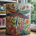 Malvina™ | Panier à linge matelassé Libellule Jardin