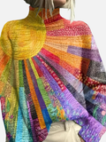 Hanne | Pull à col roulé à motifs colorés