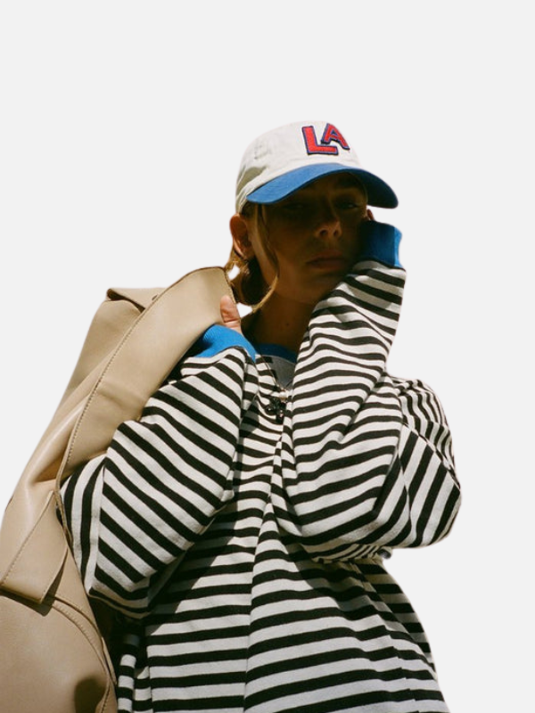 Lene | Sweatshirt Oversized Rayé Multicolore