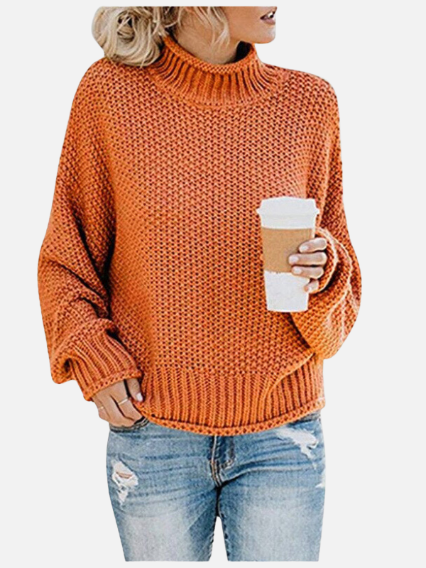 Susanne | Pull à col roulé en grosse maille pour femmes