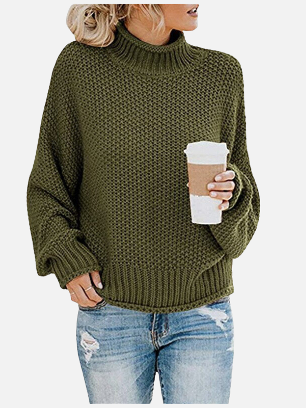 Susanne | Pull à col roulé en grosse maille pour femmes