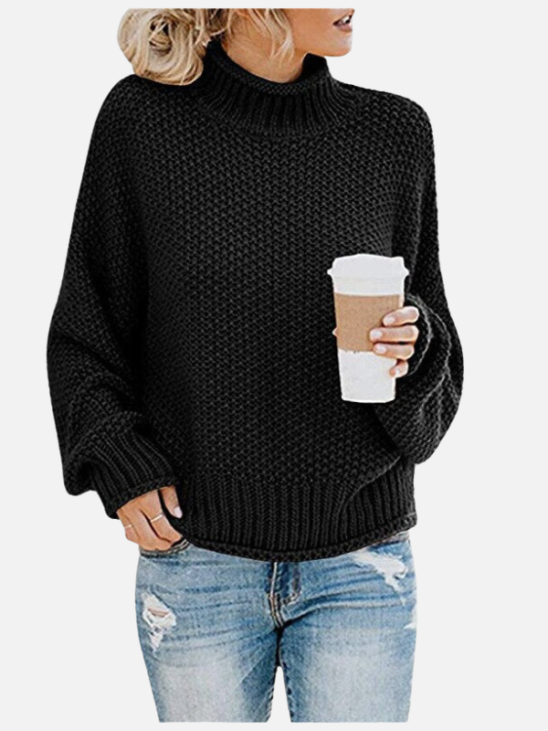 Susanne | Pull à col roulé en grosse maille pour femmes