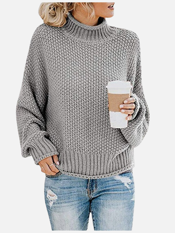 Susanne | Pull à col roulé en grosse maille pour femmes