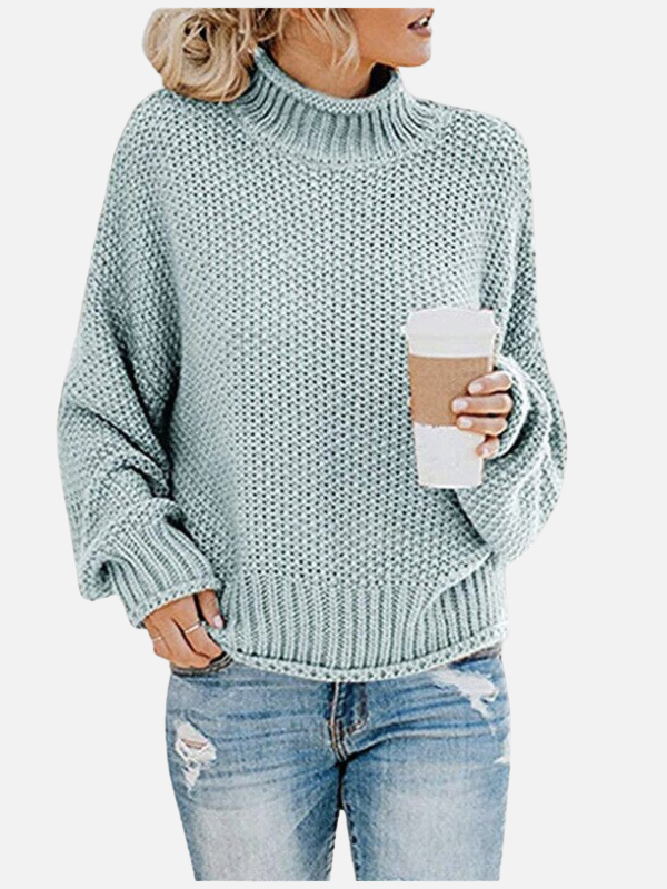 Susanne | Pull à col roulé en grosse maille pour femmes