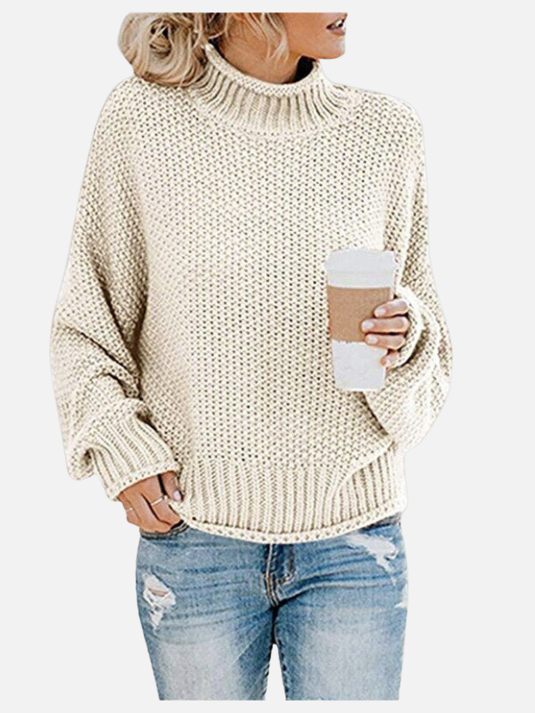 Susanne | Pull à col roulé en grosse maille pour femmes