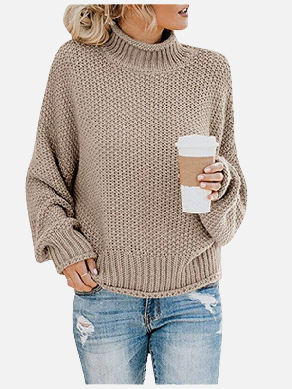 Susanne | Pull à col roulé en grosse maille pour femmes