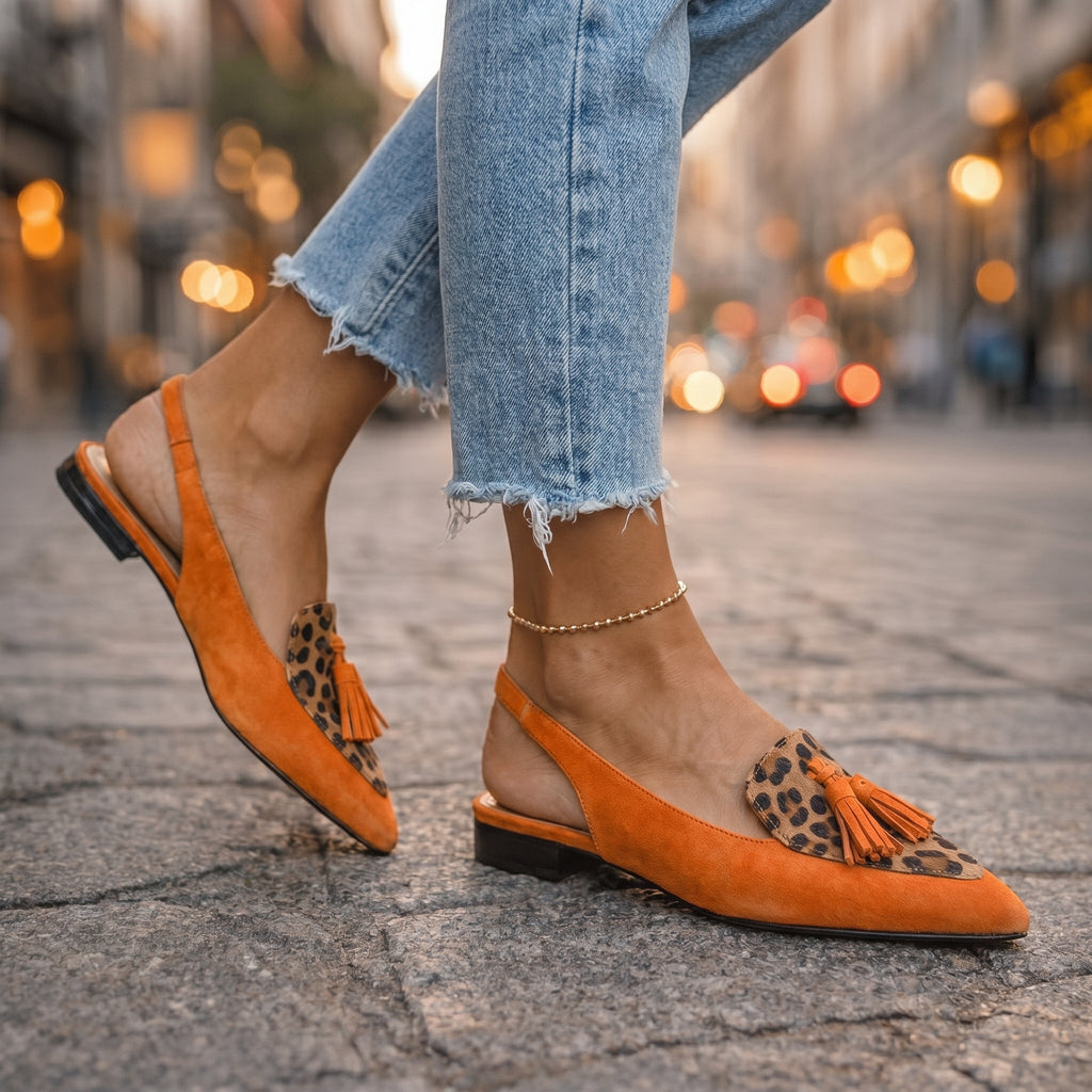 Eliza | Sandales à talons avec pompons