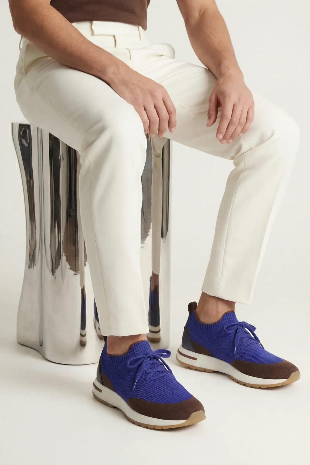 Sneaker Zurigo - Bleu/Marron