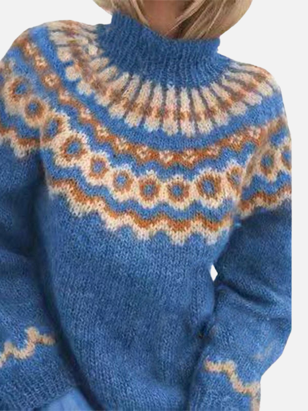 Lene | Pull islandais à col roulé
