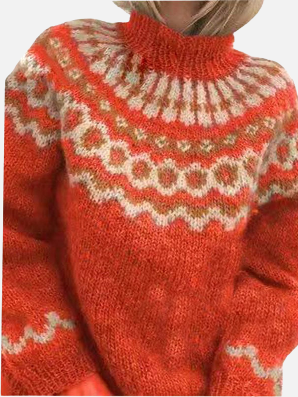 Lene | Pull islandais à col roulé