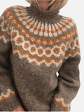 Lene | Pull islandais à col roulé