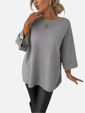Karen | Pull long en tricot avec détail de bouton