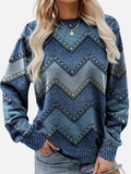 Pia | Sweatshirt à motifs avec zigzag