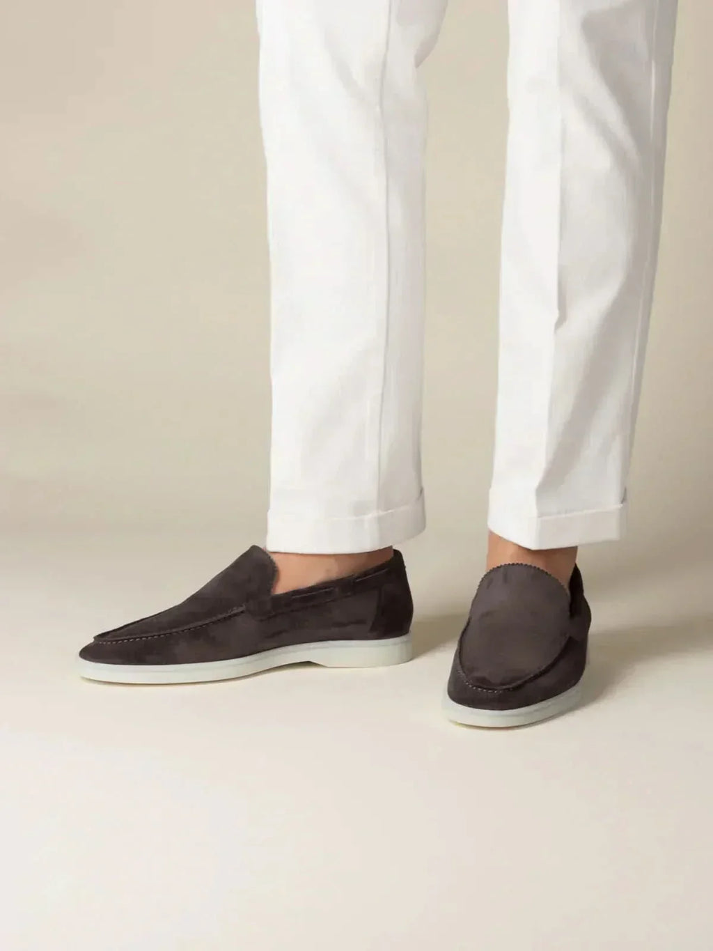 Mocassin Classique en Suède Marron
