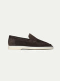 Mocassin Classique en Suède Marron