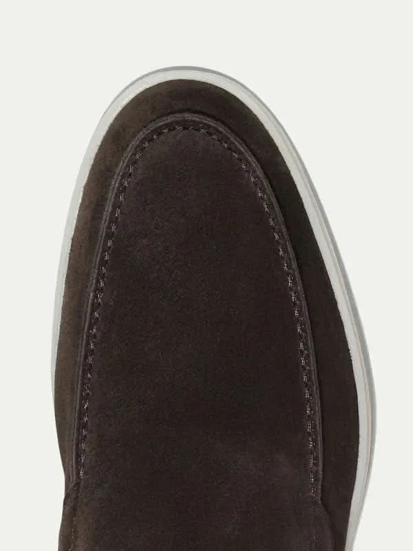 Mocassin Classique en Suède Marron