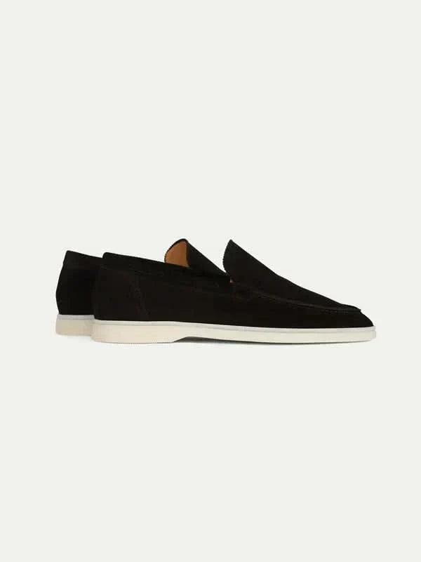 Mocassin en daim classique noir