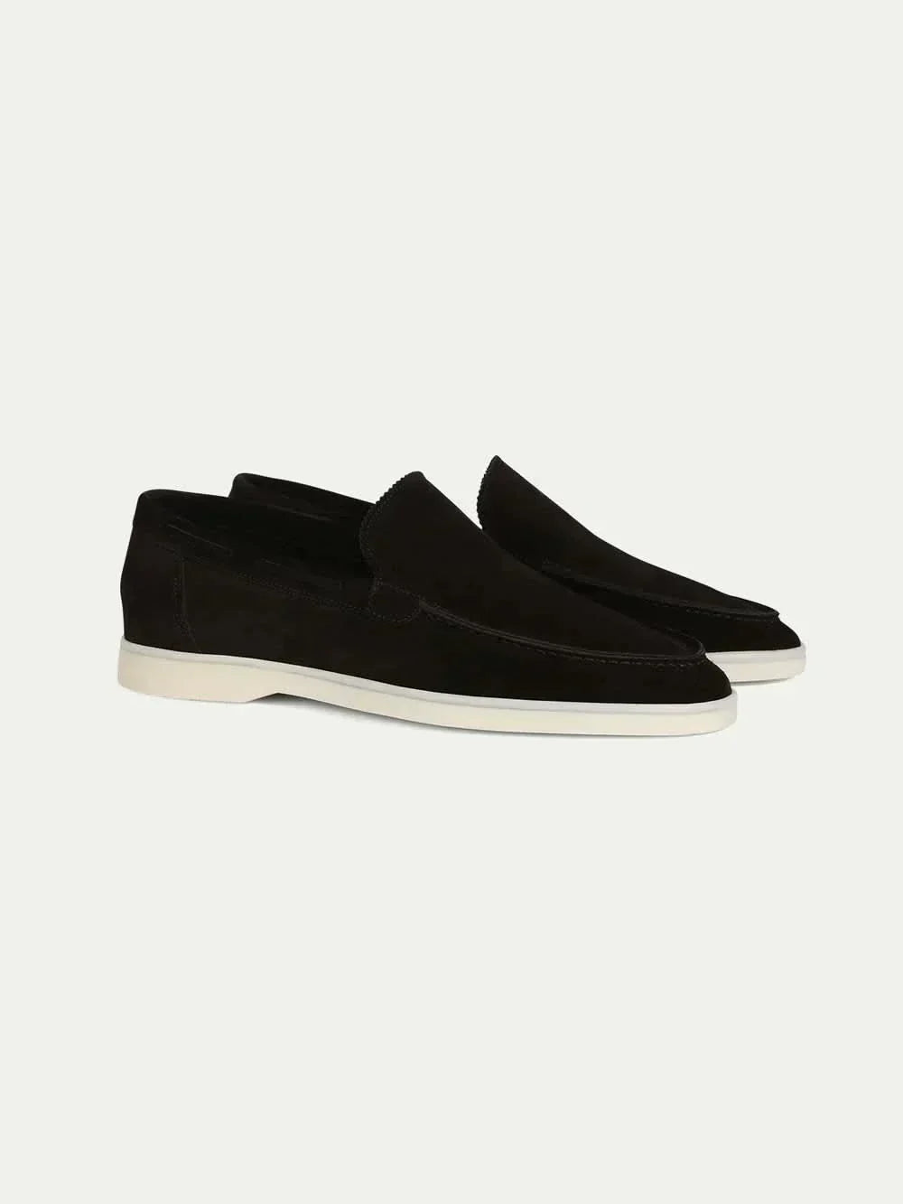 Mocassin en daim classique noir