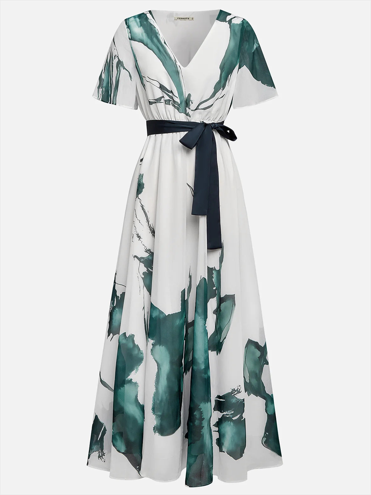 Nayla™ | Robe longue avec motif aquarelle