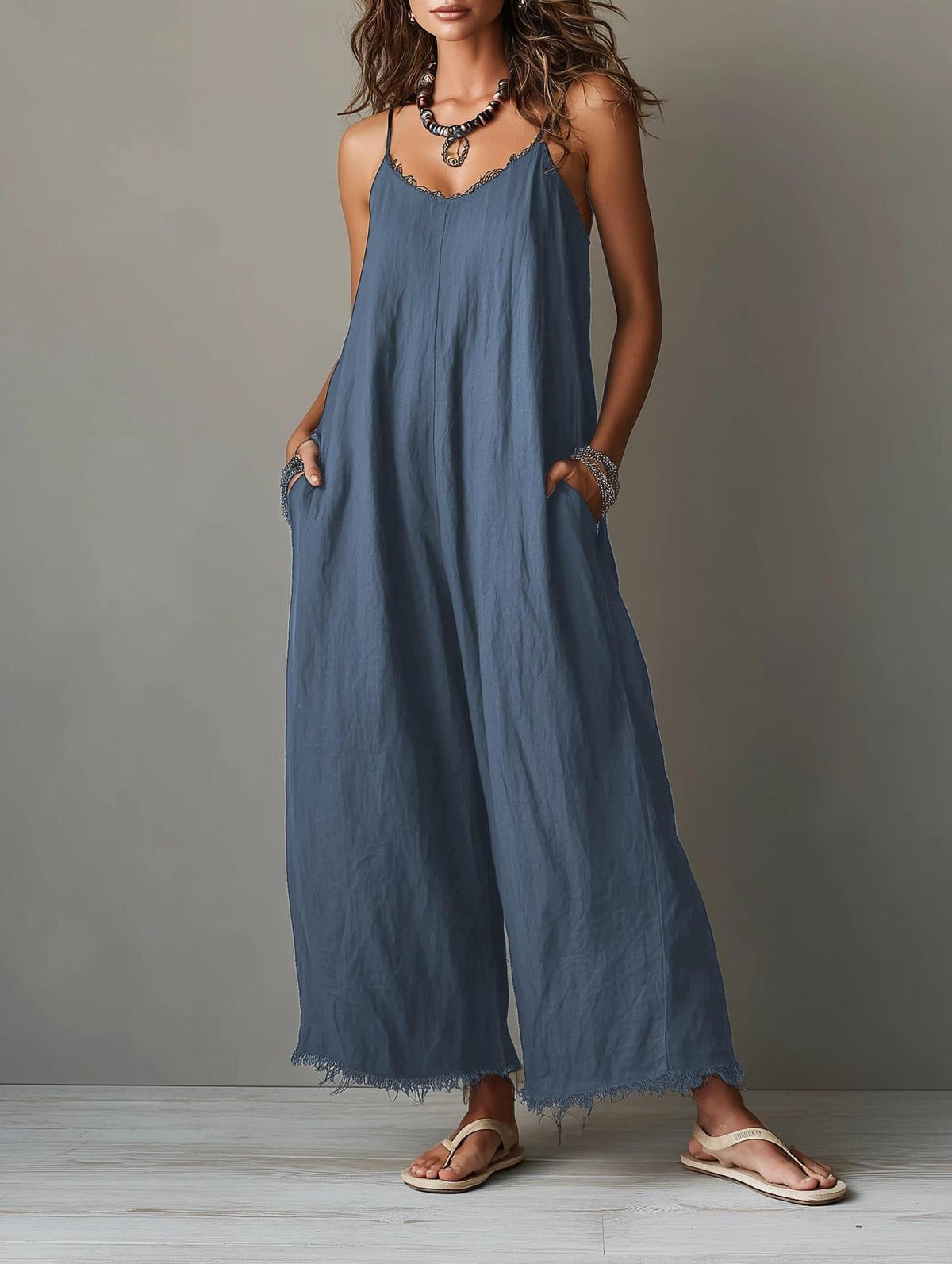 Pascale | Salopette en lin minimaliste pour femmes
