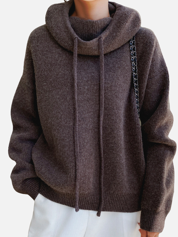 Marianne | Hoodie en tricot oversize, tricot avec capuche