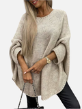 Maria | Poncho en Tricot Oversize, Pull Poncho