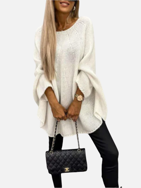 Maria | Poncho en Tricot Oversize, Pull Poncho