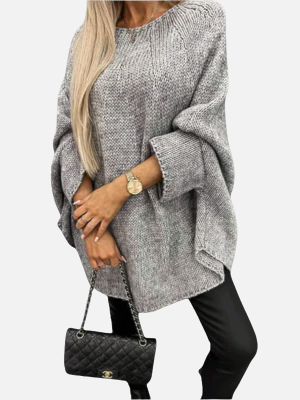 Maria | Poncho en Tricot Oversize, Pull Poncho
