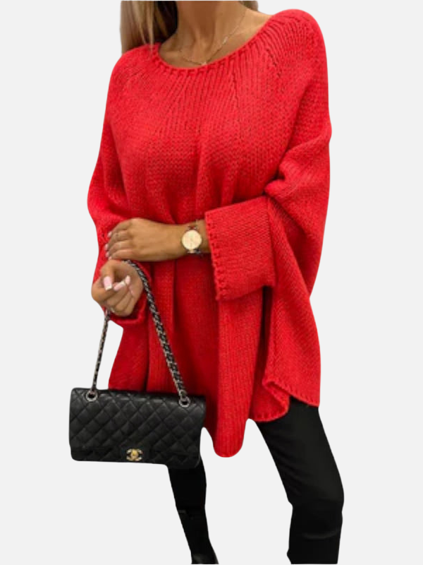 Maria | Poncho en Tricot Oversize, Pull Poncho