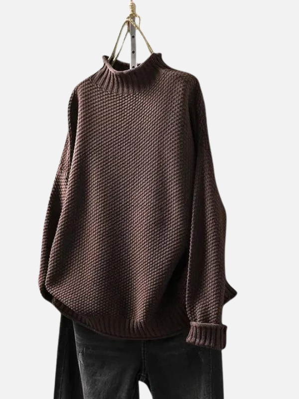 Karen | Pull à col roulé en doux tricot épais