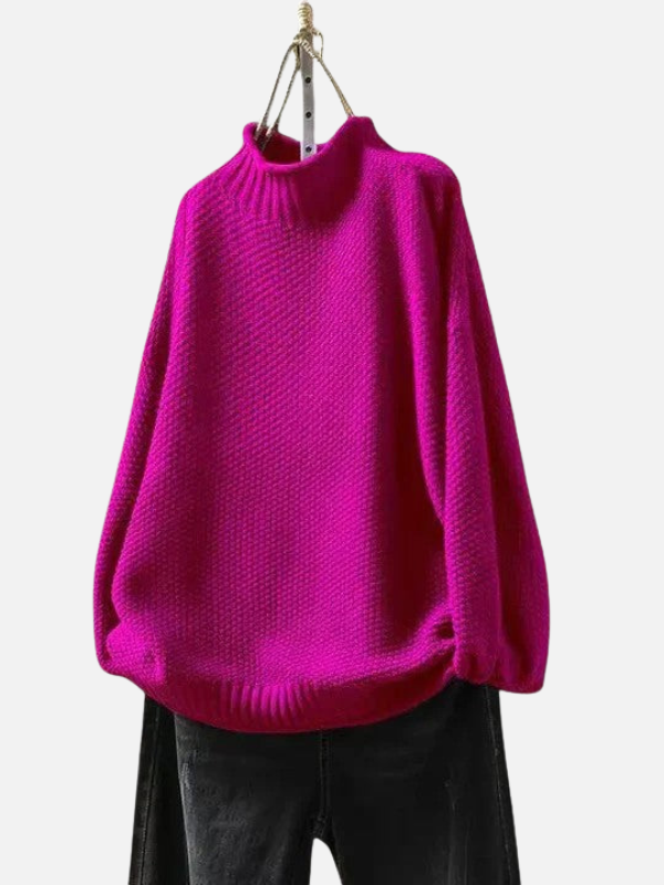 Karen | Pull à col roulé en doux tricot épais