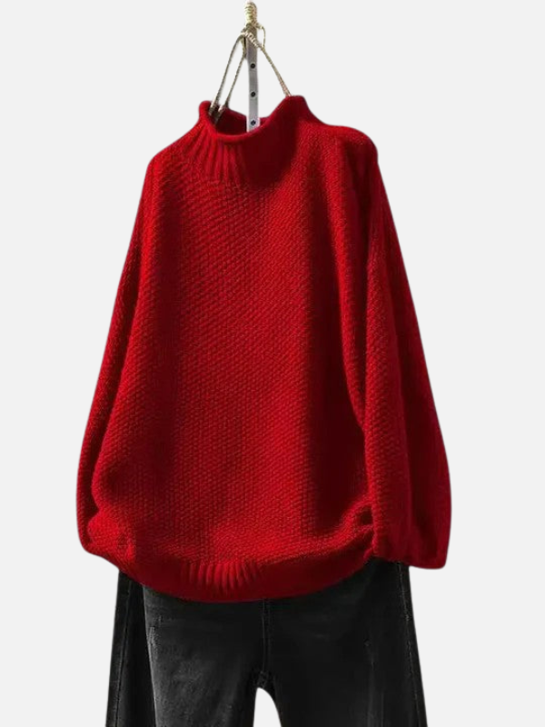 Karen | Pull à col roulé en doux tricot épais