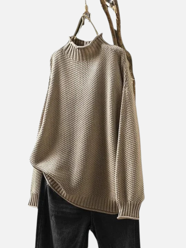 Karen | Pull à col roulé en doux tricot épais