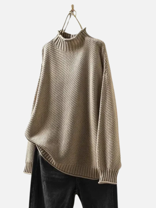 Karen | Pull à col roulé en doux tricot épais