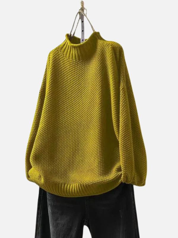 Karen | Pull à col roulé en doux tricot épais