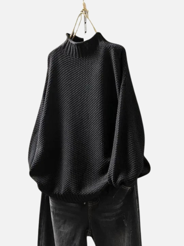 Karen | Pull à col roulé en doux tricot épais