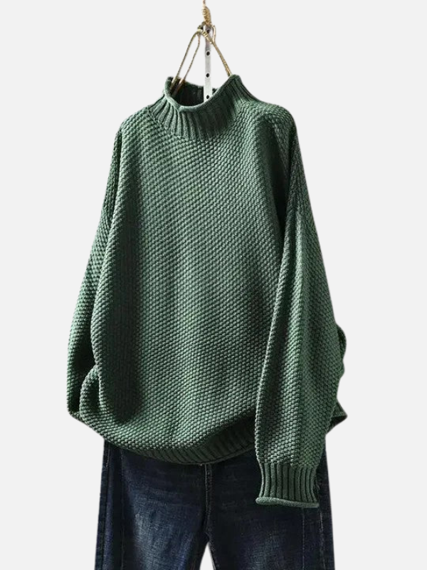 Karen | Pull à col roulé en doux tricot épais