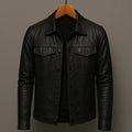 Jakke i bikerstil til herrer