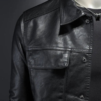 Jakke i bikerstil til herrer