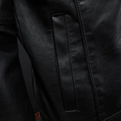 Jakke i bikerstil til herrer
