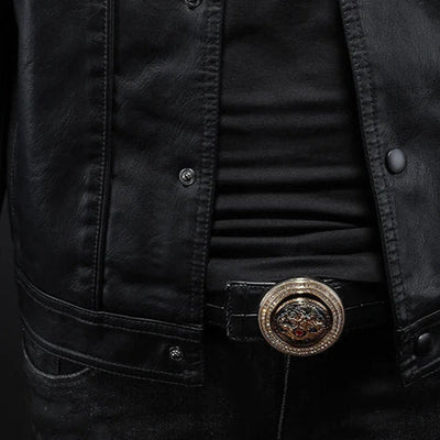 Jakke i bikerstil til herrer