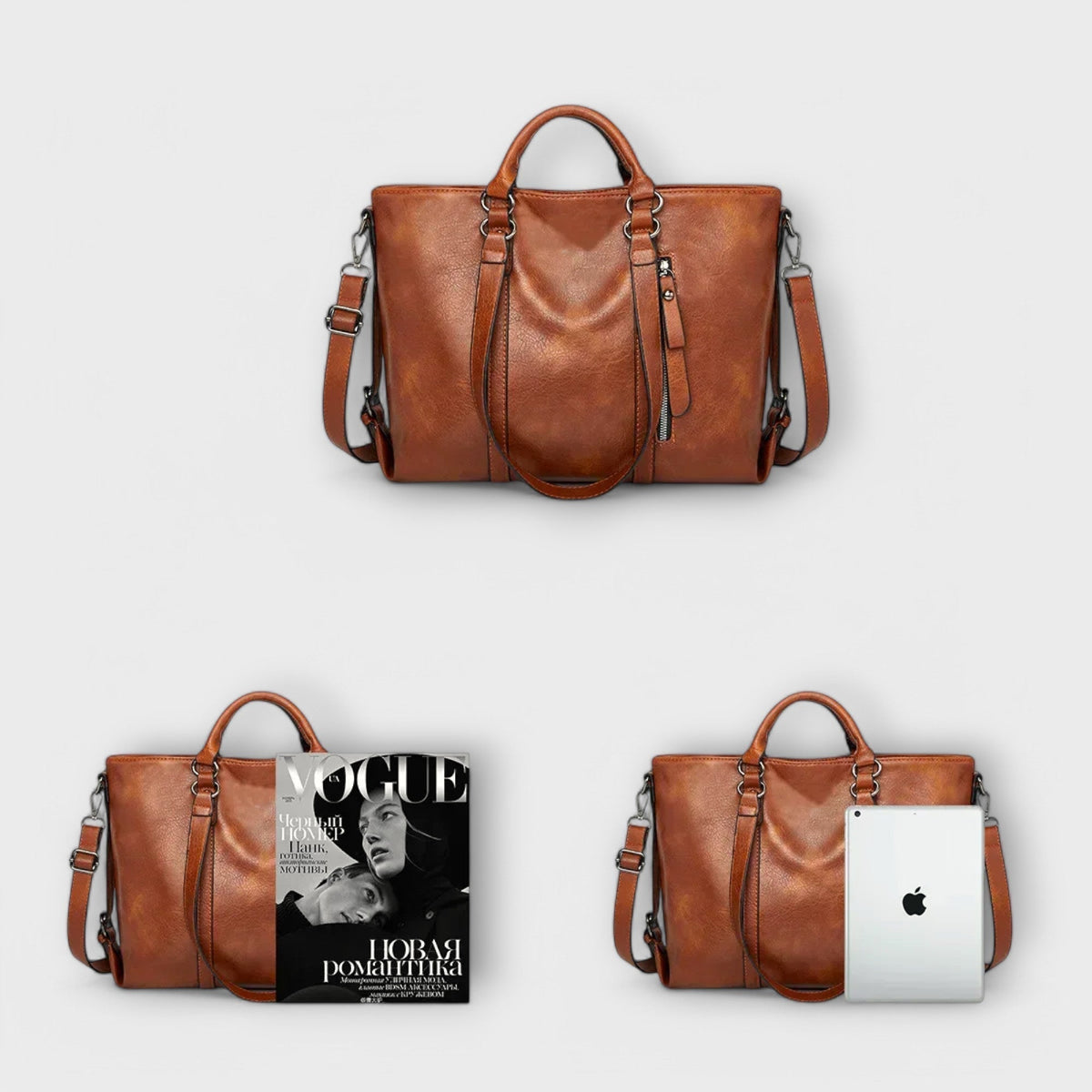 Zephyra - Grand Sac à Main en Cuir